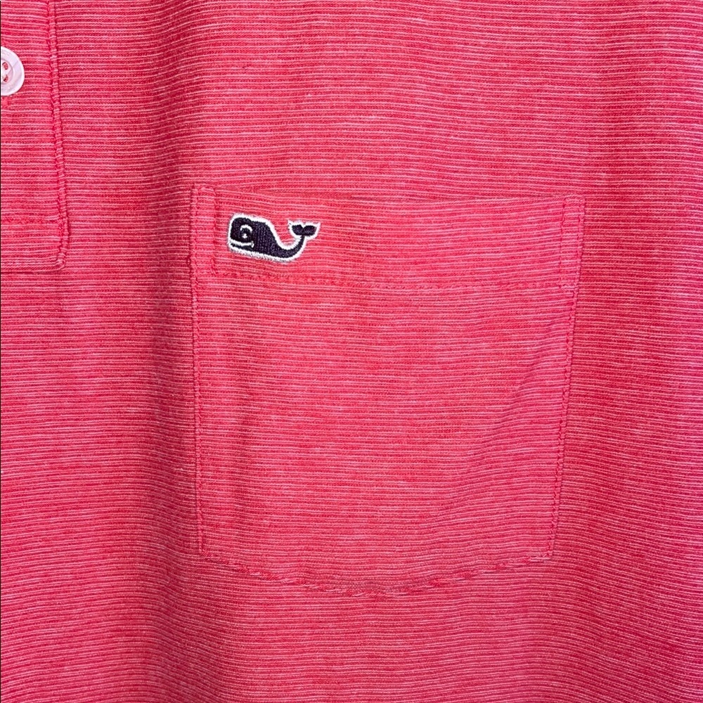 Vineyard Vines Men's Salmon Polo Shirt - Edgardtown - Picture 2 of 5